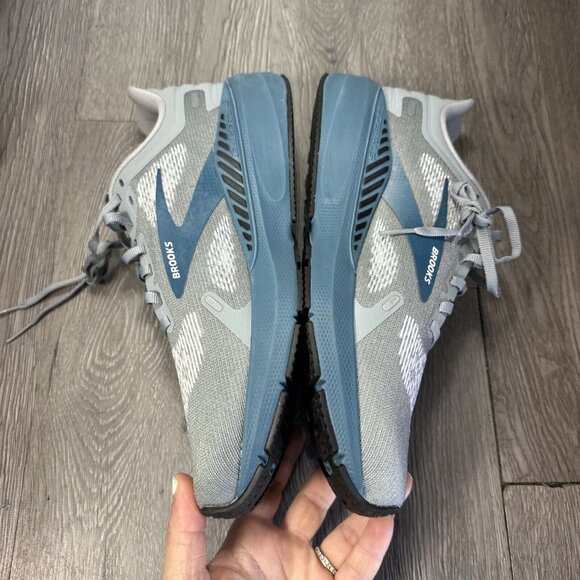 Size 9 - Brooks Launch GTS 9 Gray Teal  Running Shoe Men SAMPLE main image 5